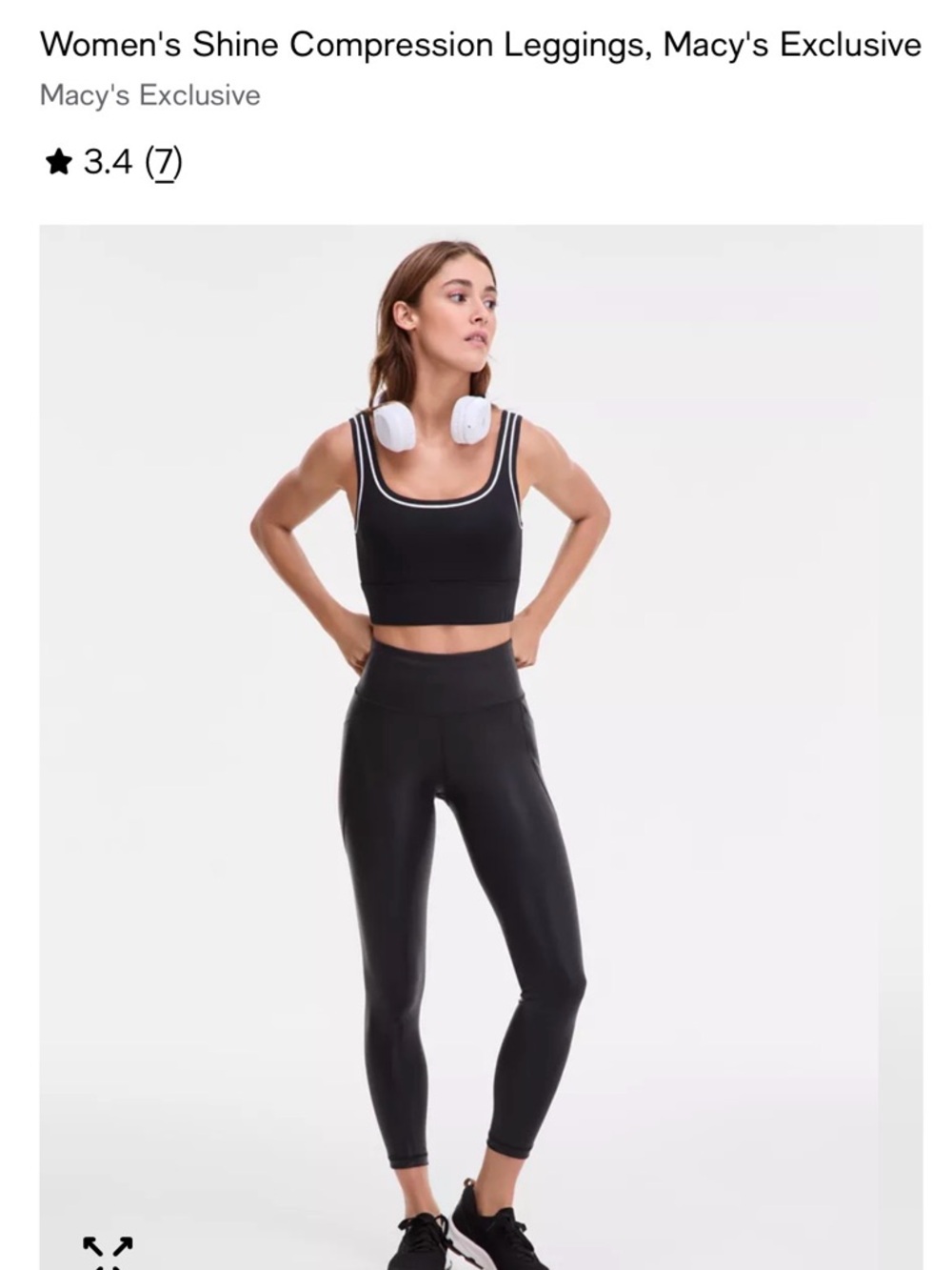 Black Shine High-Waist Leggings